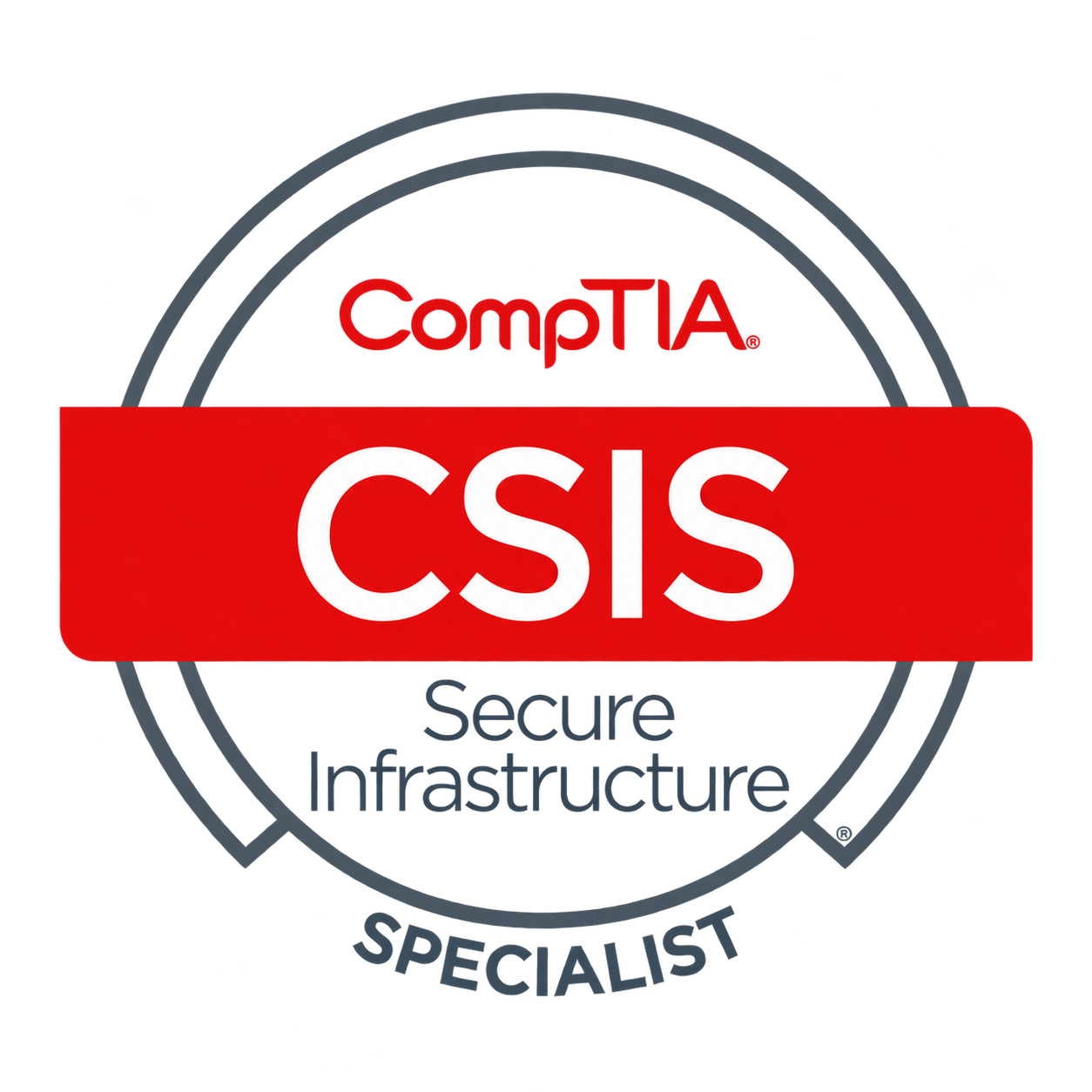 CompTIA Secure Infrastructure Specialist (CSIS) badge
